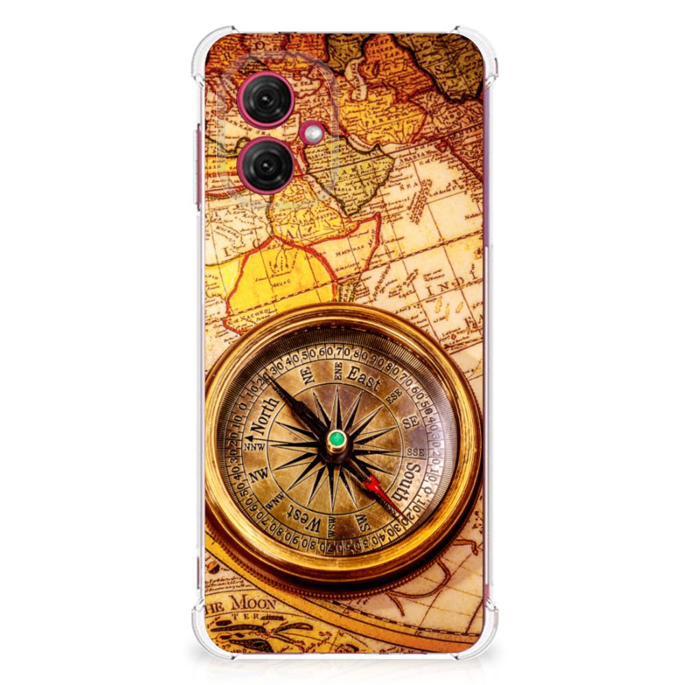 Motorola Moto G55 Telefoonhoesje met valbescherming Kompas