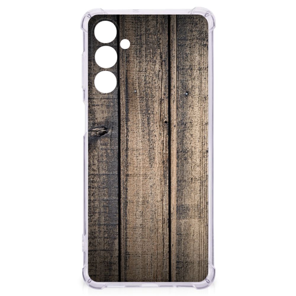 Samsung Galaxy M54 Stevig Telefoonhoesje Steigerhout