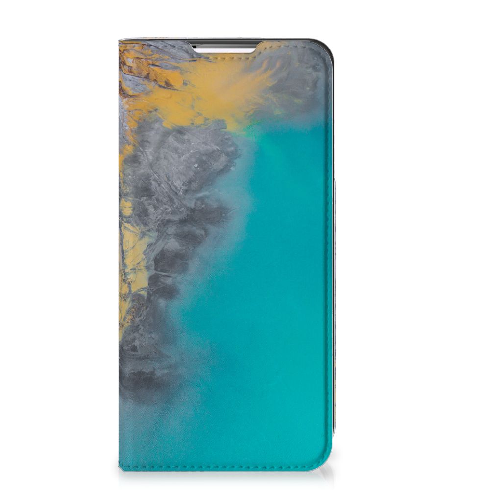Samsung Galaxy S22 Plus Standcase Marble Blue Gold - B2C Telecom