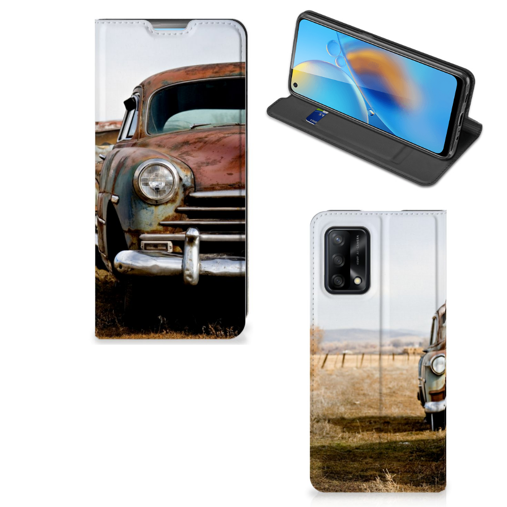 OPPO A74 4G Stand Case Vintage Auto - B2C Telecom