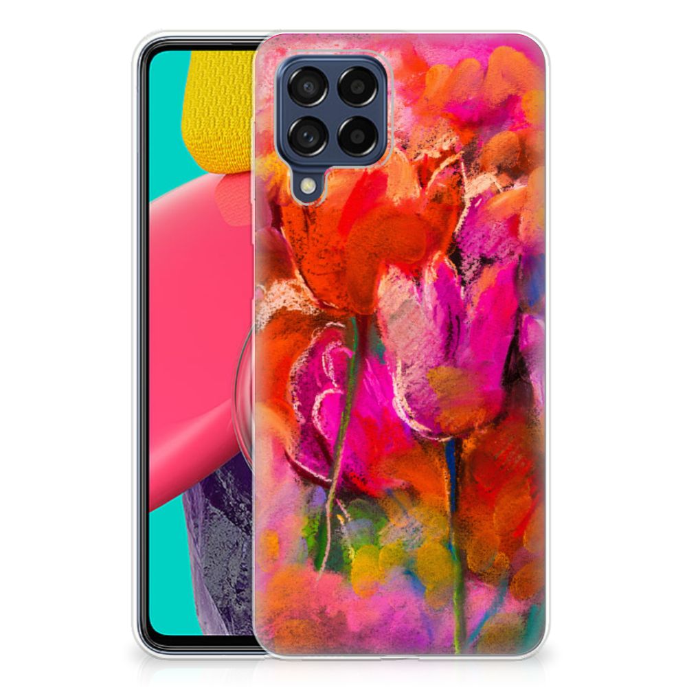 Hoesje maken Samsung Galaxy M53 Tulips B2C Telecom