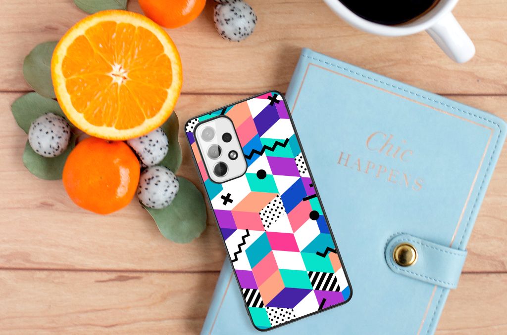 Samsung Galaxy A73 Backcover Blokken Kleurrijk B2C Telecom