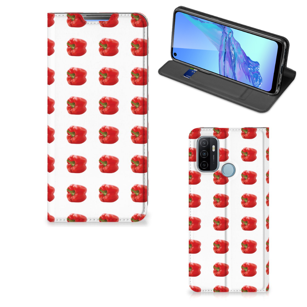 OPPO A53 | A53s Flip Style Cover Paprika Red - B2C Telecom
