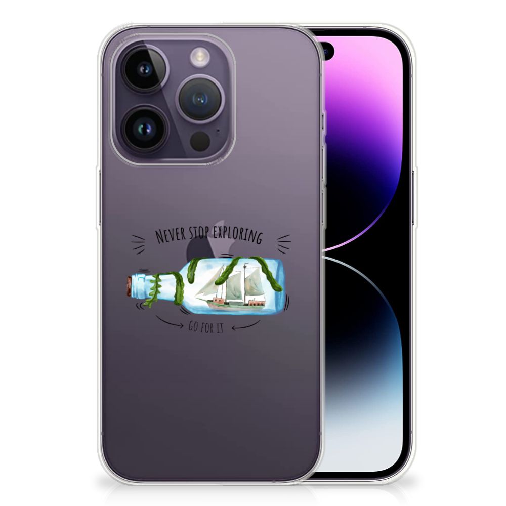 Apple iPhone 14 Pro Telefoonhoesje met Naam Boho Bottle B2C Telecom