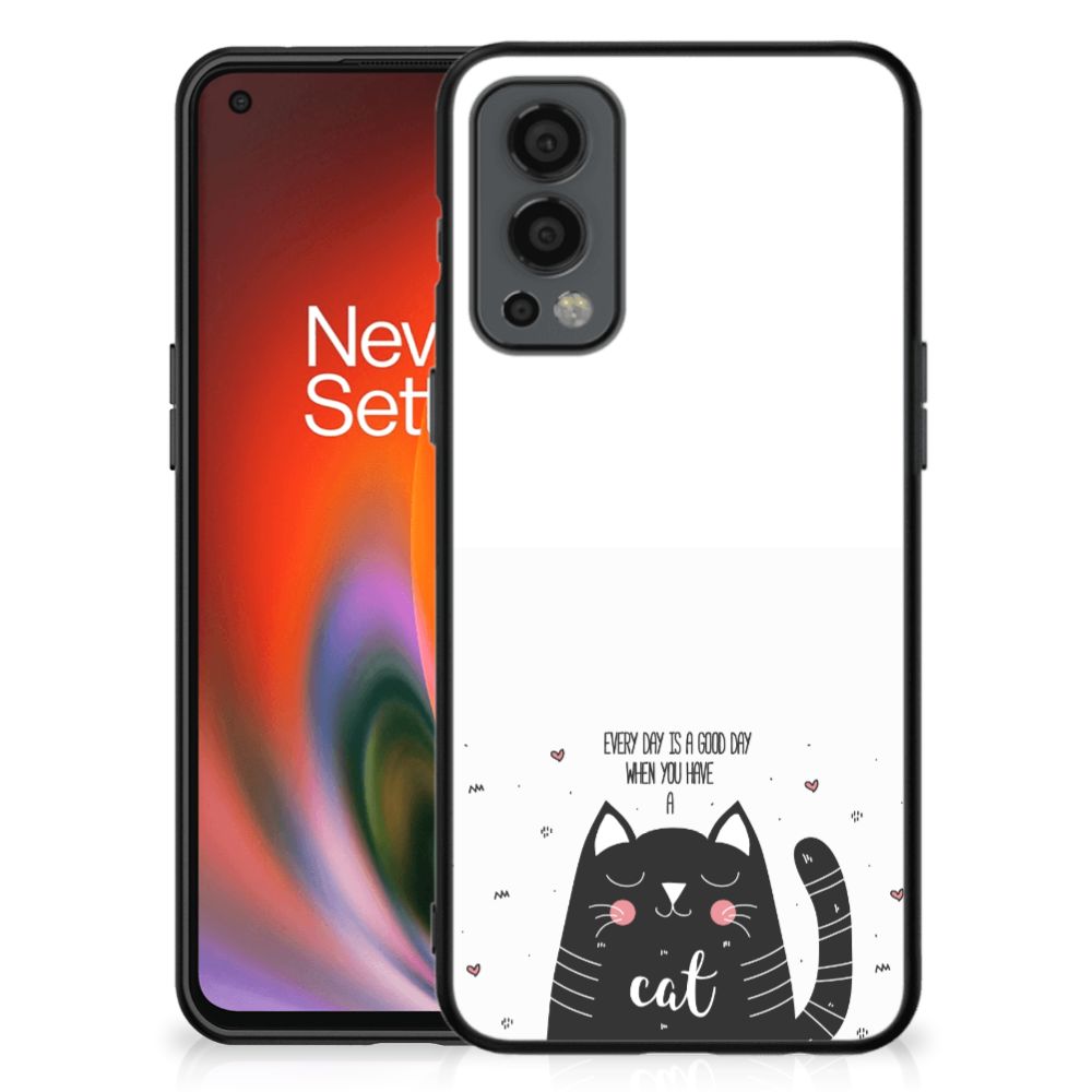 OnePlus Nord 2 Hoesje Cat Good Day