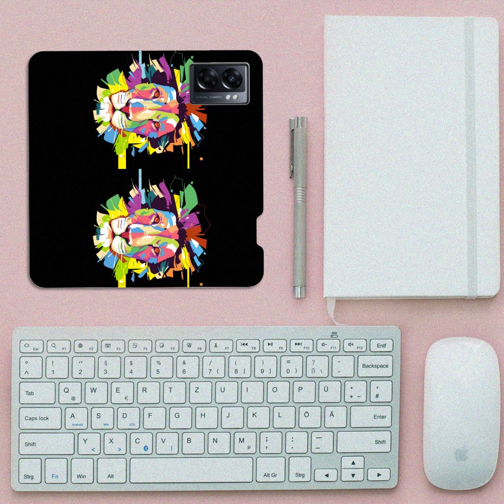 OPPO A77 5G | A57 5G Magnet Case Lion Color - B2C Telecom