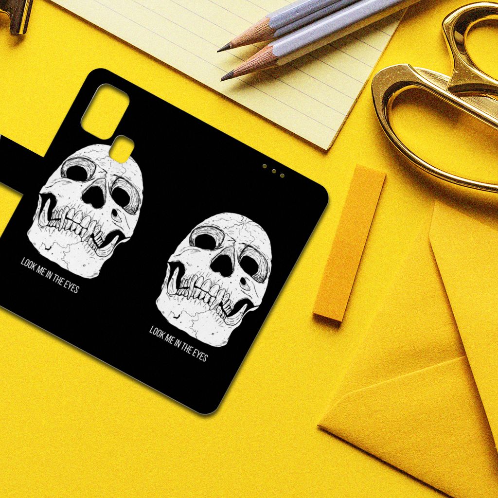 Telefoonhoesje met Naam Samsung Galaxy M31 Skull Eyes