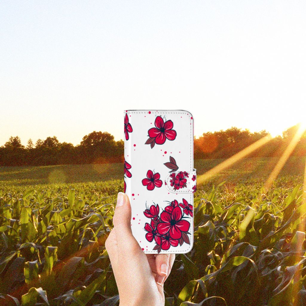 Samsung Galaxy A71 Hoesje Blossom Red