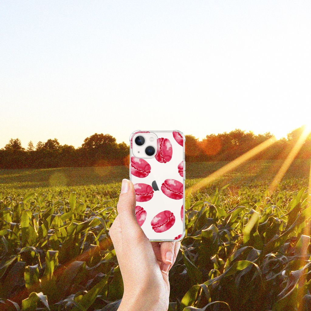 iPhone 13 mini Beschermhoes Pink Macarons - B2C Telecom