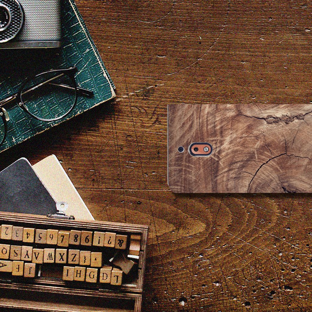 Nokia 2.1 2018 Book Wallet Case Tree Trunk