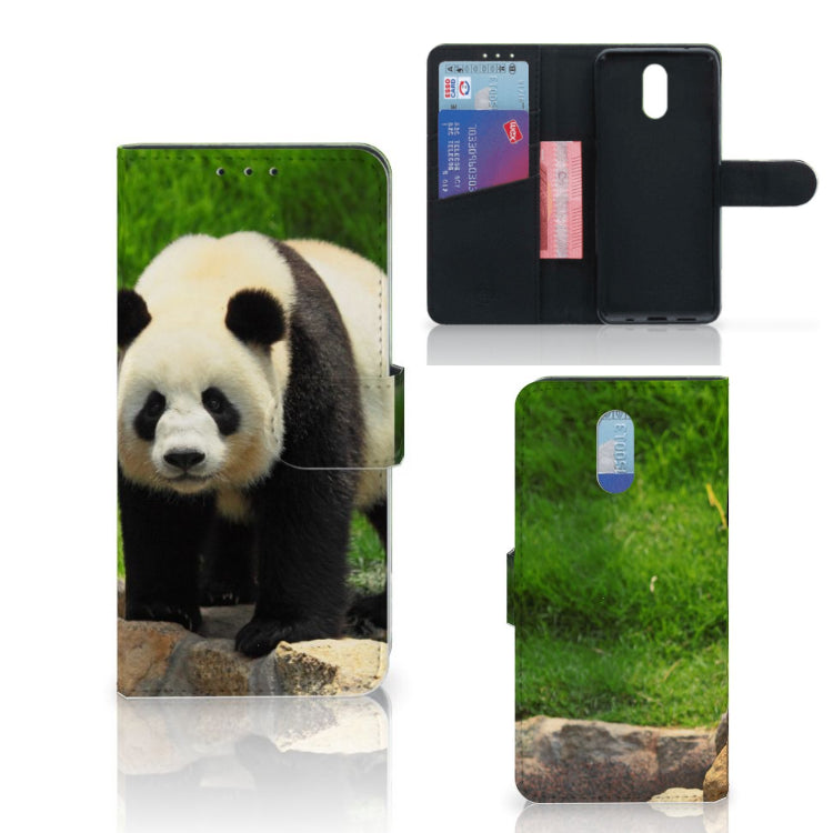 Nokia 2.3 Telefoonhoesje met Pasjes Panda