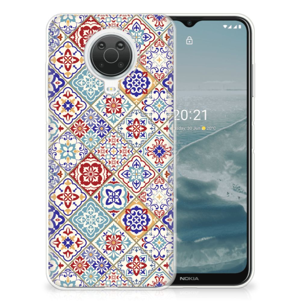 Nokia G20 | G10 TPU Siliconen Hoesje Tiles Color