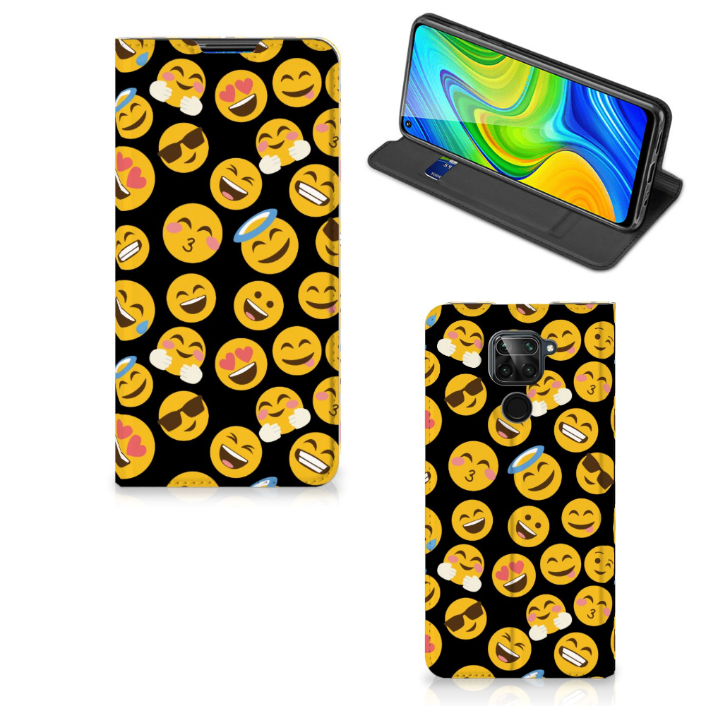 Xiaomi Redmi Note 9 Hoesje met Magneet Emoji - B2C Telecom