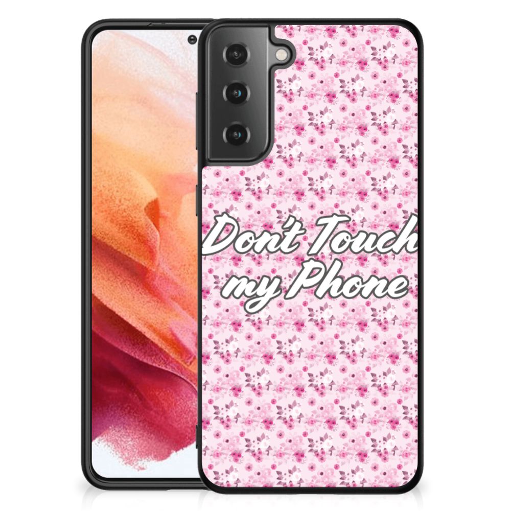 Samsung Galaxy S21 Telefoon Hoesje Flowers Pink DTMP
