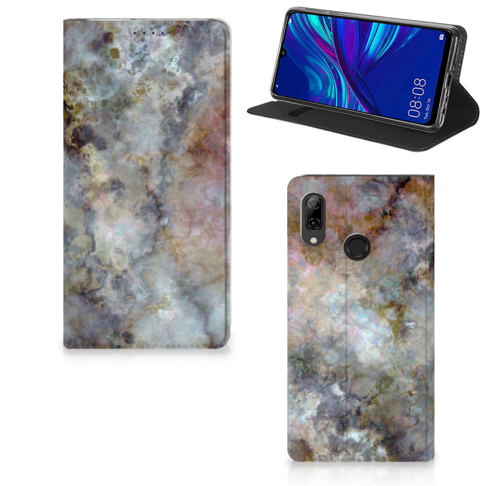 Huawei P Smart (2019) Standcase Marmer Grijs