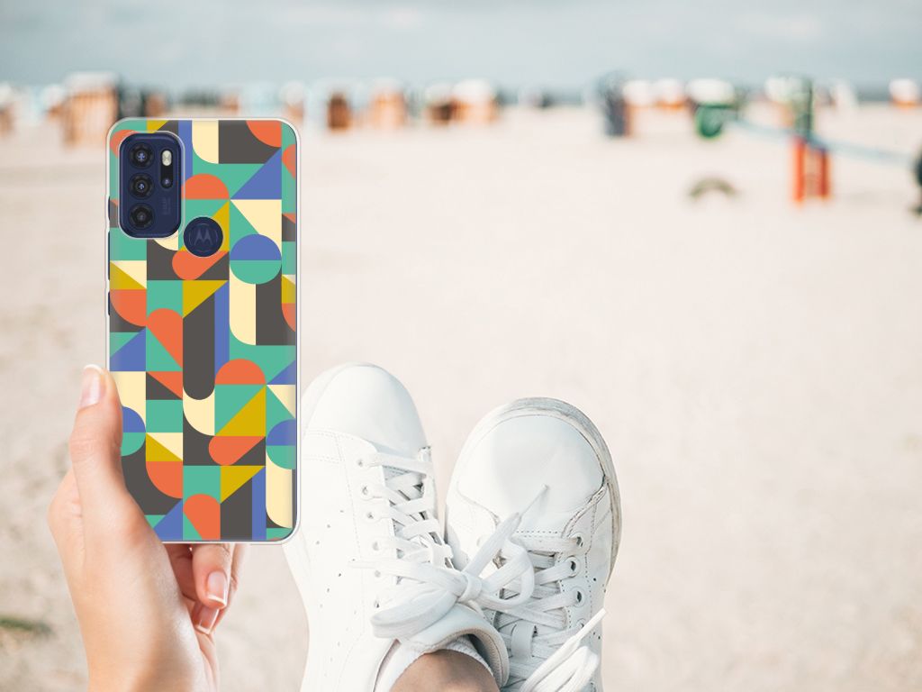 Motorola Moto G60s TPU bumper Funky Retro B2C Telecom