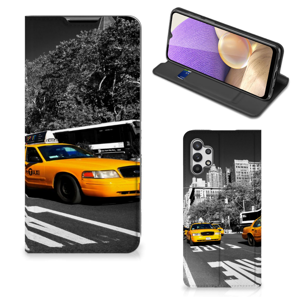 Samsung Galaxy A32 5G Book Cover New York Taxi - B2C Telecom