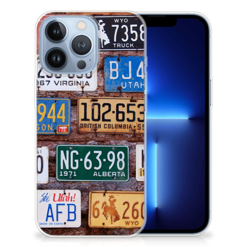 Apple iPhone 13 Pro Siliconen Hoesje met foto Kentekenplaten B2C Telecom