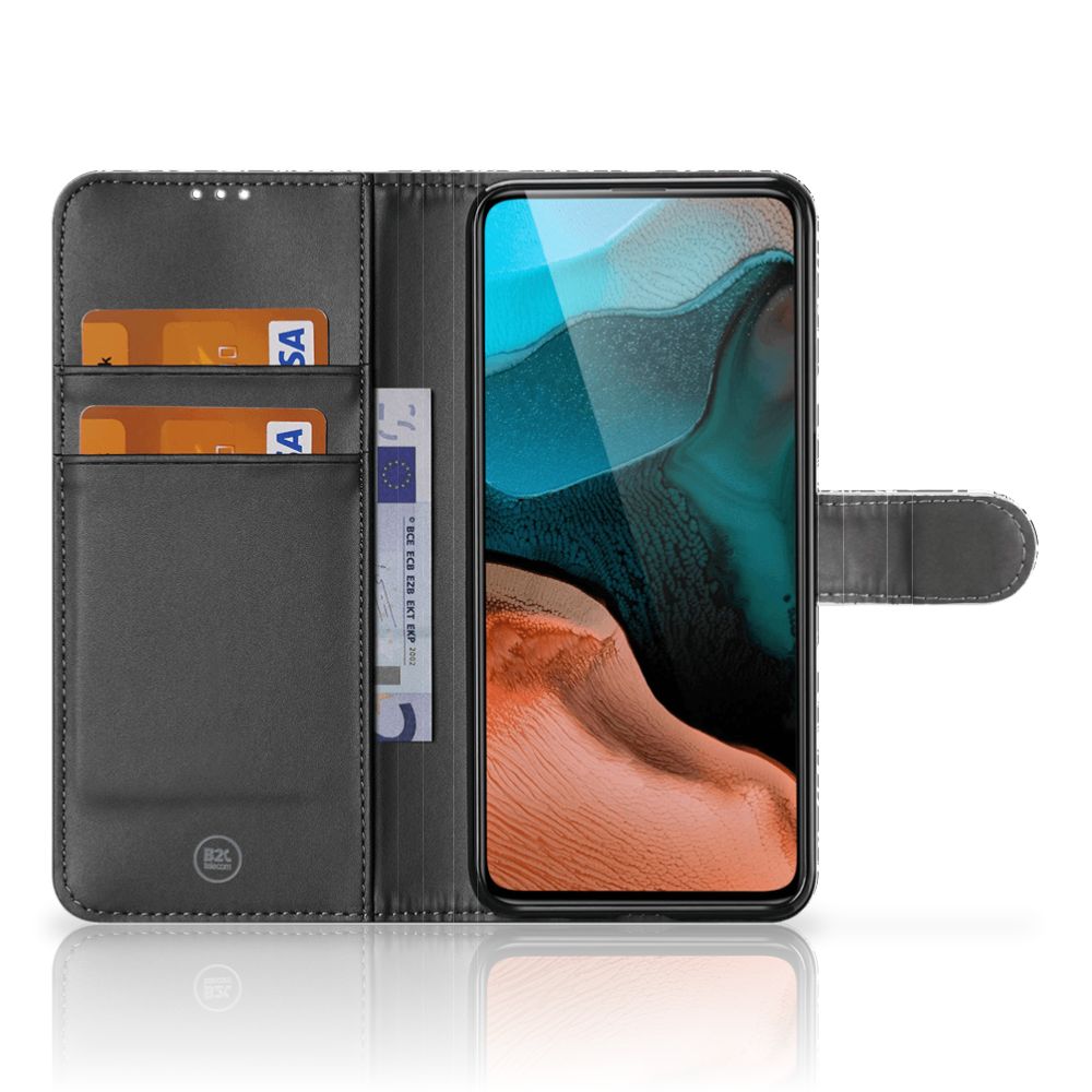 Xiaomi Poco F2 Pro Hoesje Black Flowers