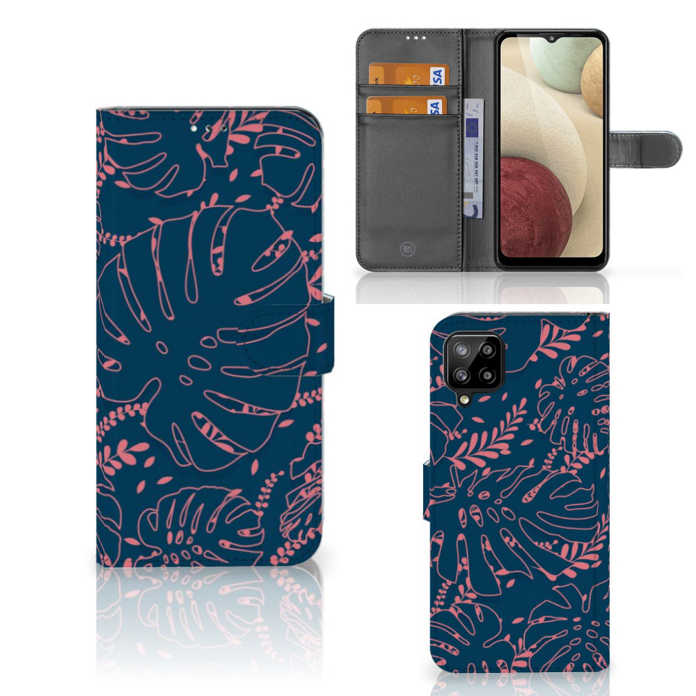 Samsung Galaxy A12 Hoesje Palm Leaves