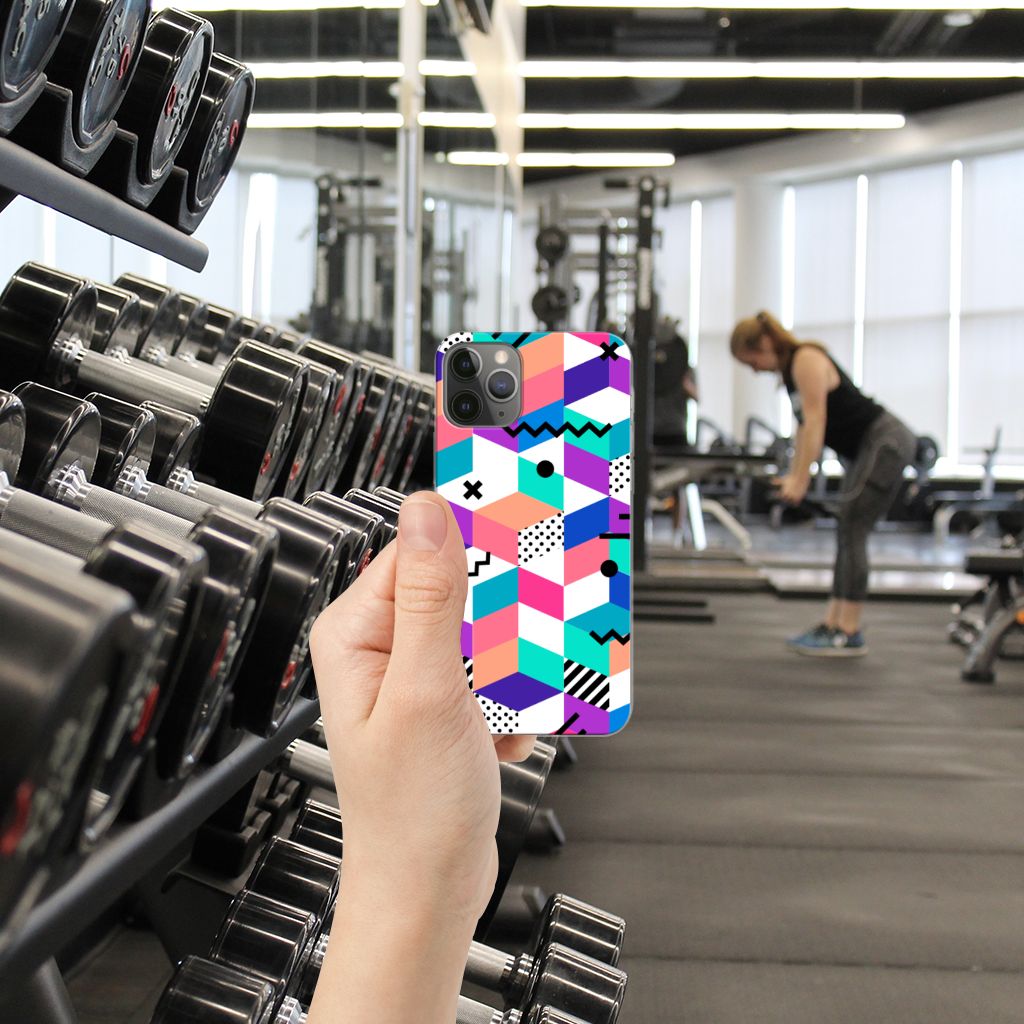 Apple iPhone 11 Pro TPU Hoesje Blokken Kleurrijk
