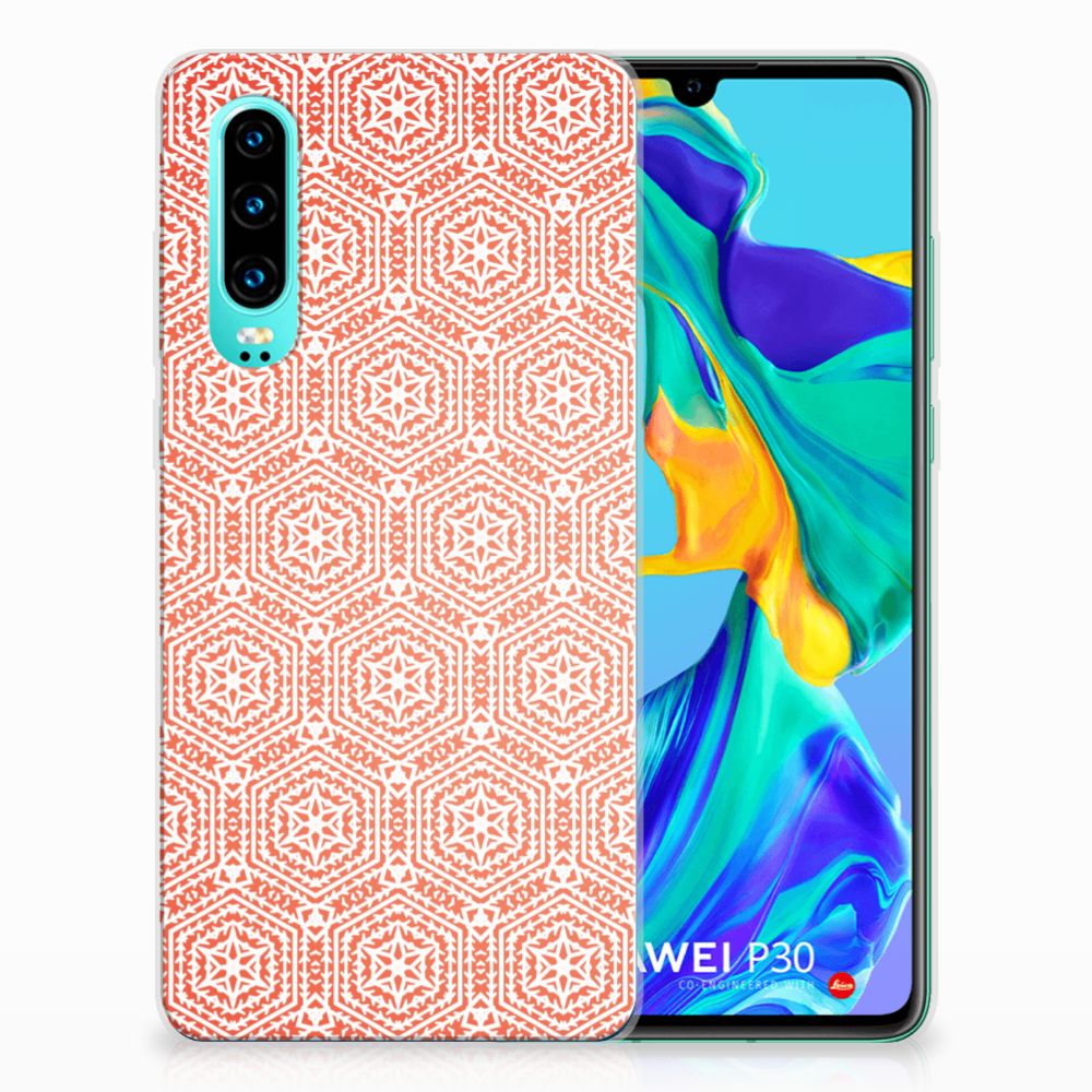 Huawei P30 TPU bumper Pattern Orange