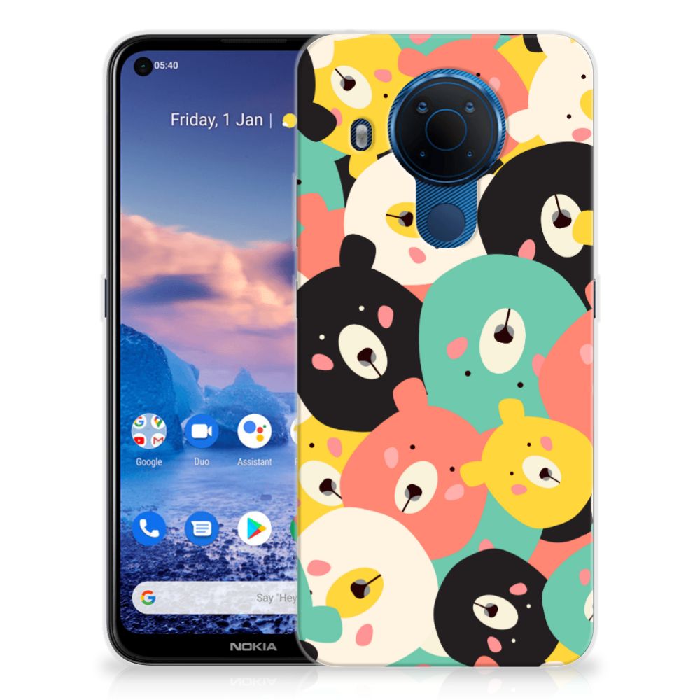 Nokia 5.4 Telefoonhoesje met Naam Bears