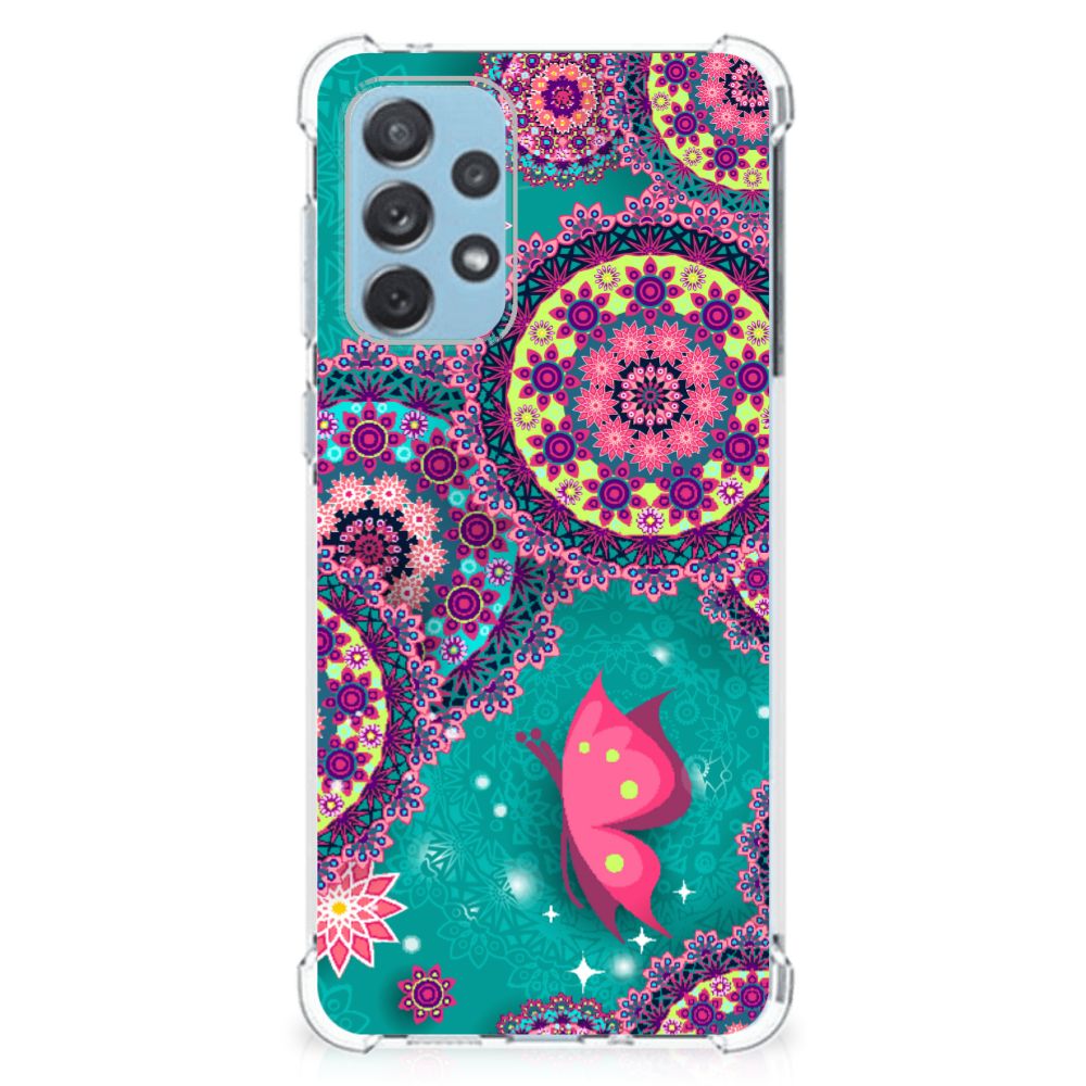 Samsung Galaxy A73 Back Cover Cirkels en Vlinders B2C Telecom