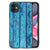 iPhone 11 Houten Print Telefoonhoesje Wood Blue