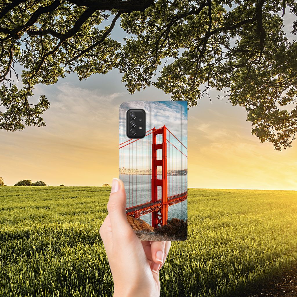 Samsung Galaxy A03s Book Cover Golden Gate Bridge - B2C Telecom