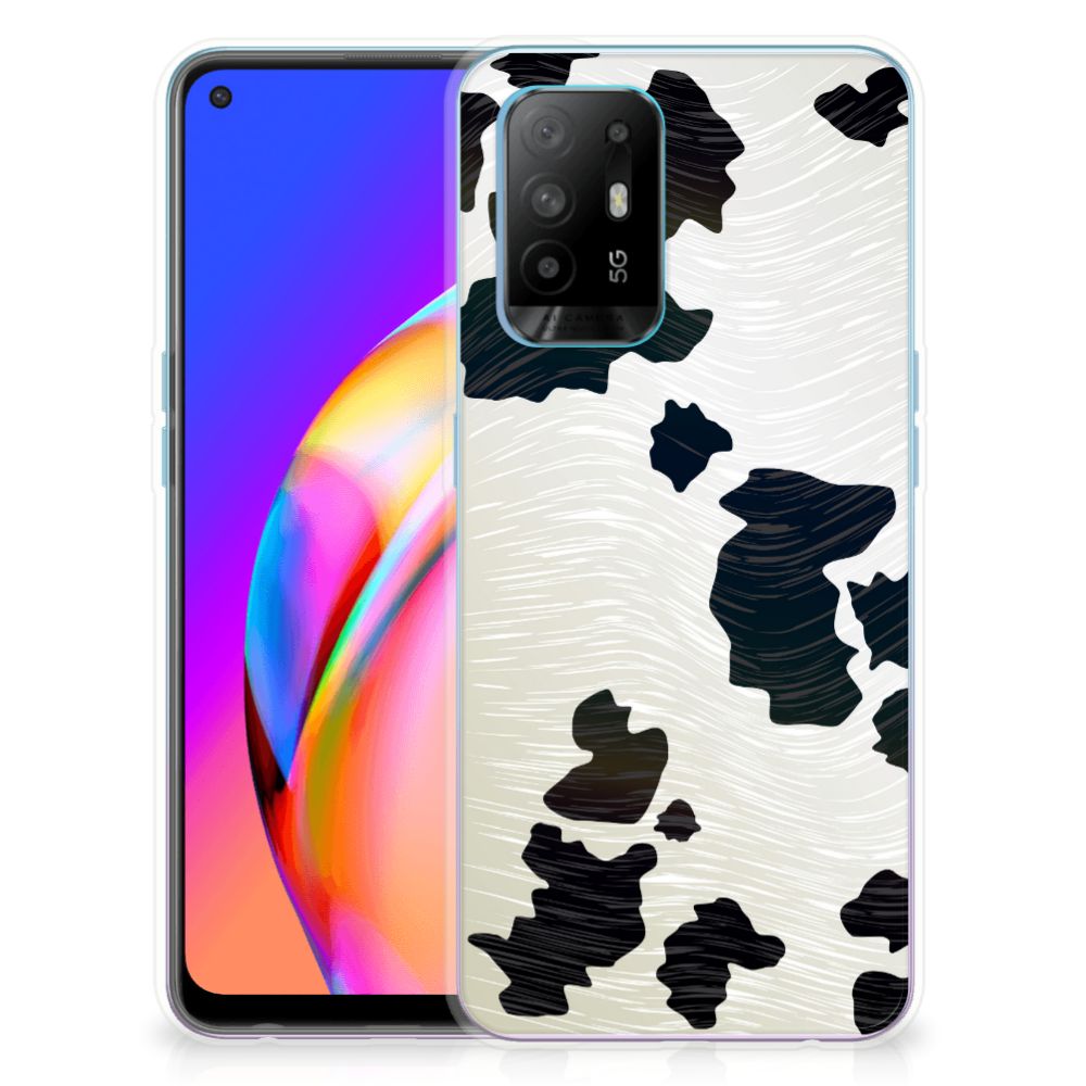 OPPO A94 5G | Reno5 Z TPU Hoesje Koeienvlekken B2C Telecom