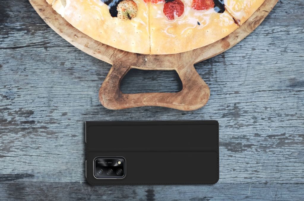 OPPO A74 4G Hoesje met tekst Woke Up - Origineel Cadeau Zelf Maken - B2C Telecom