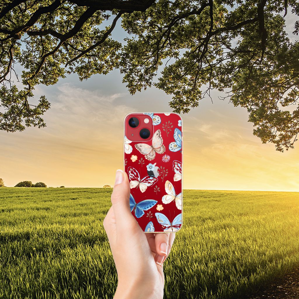 TPU Hoesje voor Apple iPhone 13 Vlinder B2C Telecom