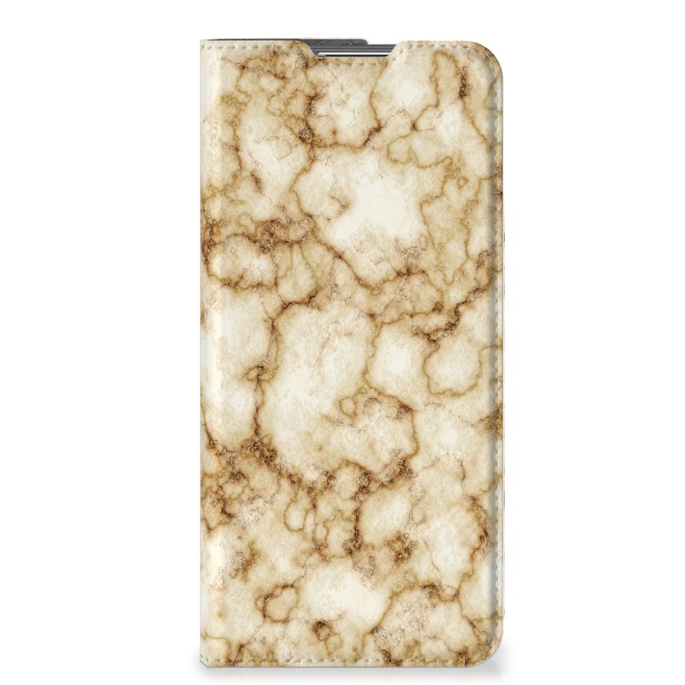 OPPO Find X5 Pro Standcase Marmer Goud - B2C Telecom