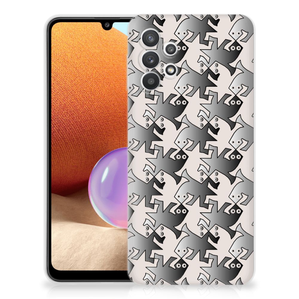 Samsung Galaxy A32 4G | A32 5G Enterprise Editie TPU Hoesje Salamander Grey B2C Telecom