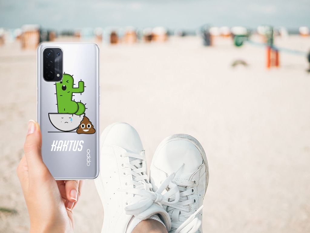 OPPO A93 5G Telefoonhoesje met Naam Cactus Poo B2C Telecom