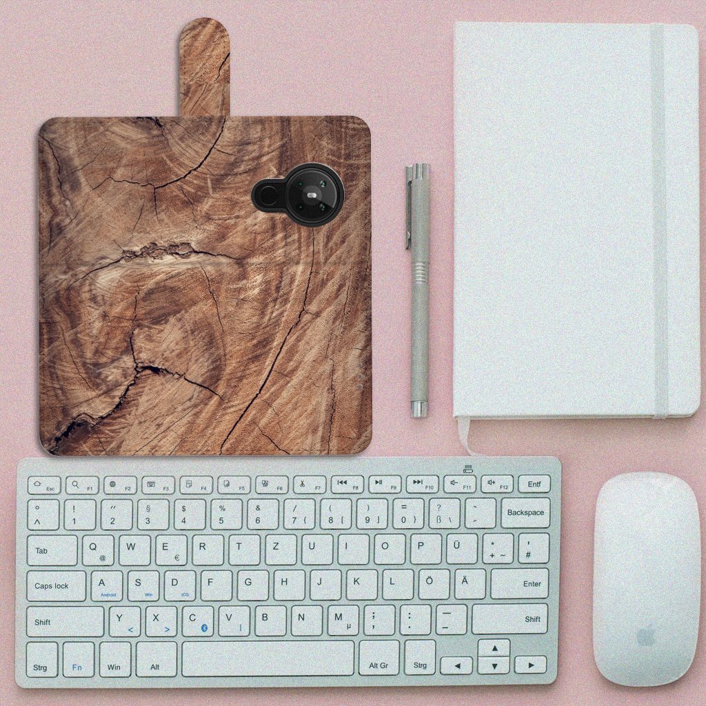 Nokia 5.3 Book Style Case Tree Trunk