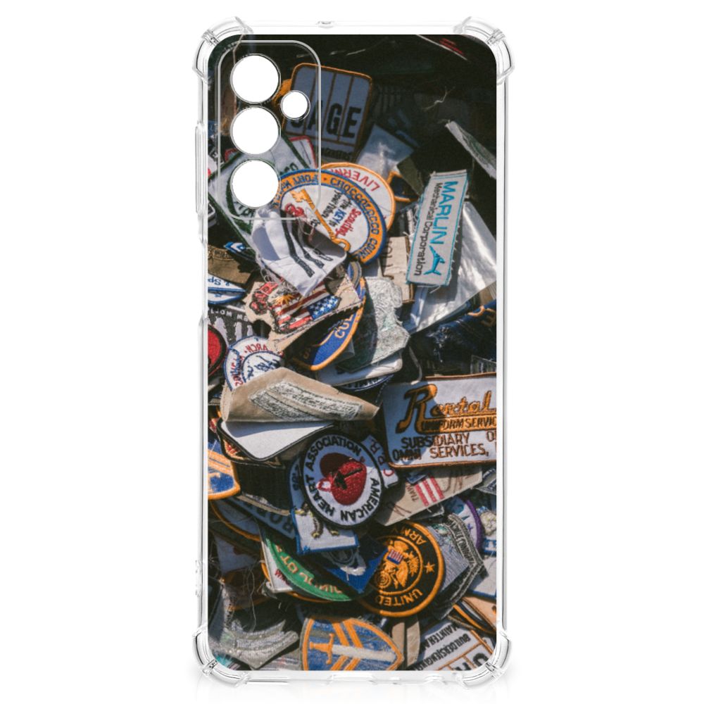 Samsung Galaxy M13 4G | M23 Anti-shock Hoesje met foto Badges