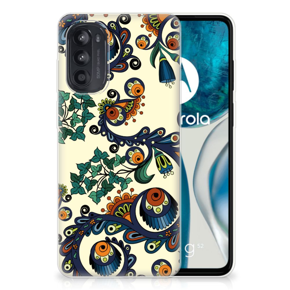Siliconen Hoesje Motorola Moto G52/G82 Barok Flower B2C Telecom