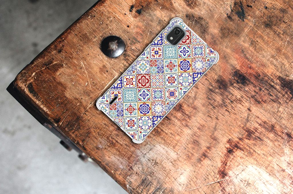 Nokia C2 2nd Edition Anti-Shock Hoesje Tiles Color B2C Telecom