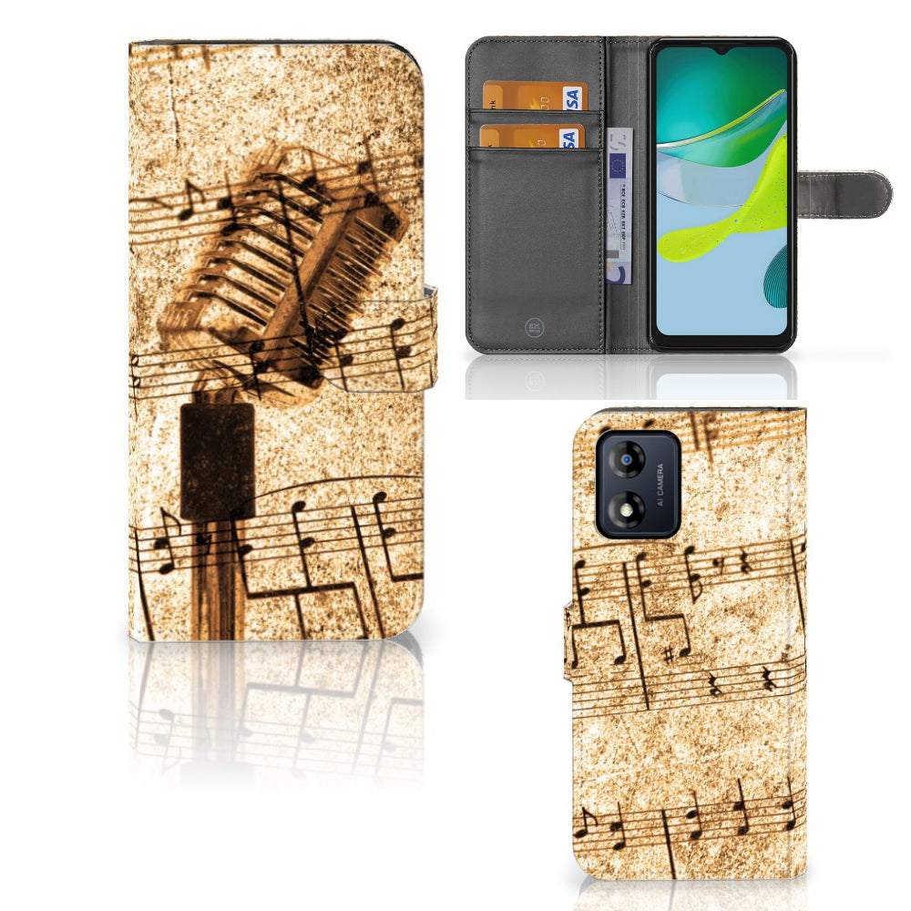 Motorola Moto E13 4G Telefoonhoesje met foto Bladmuziek