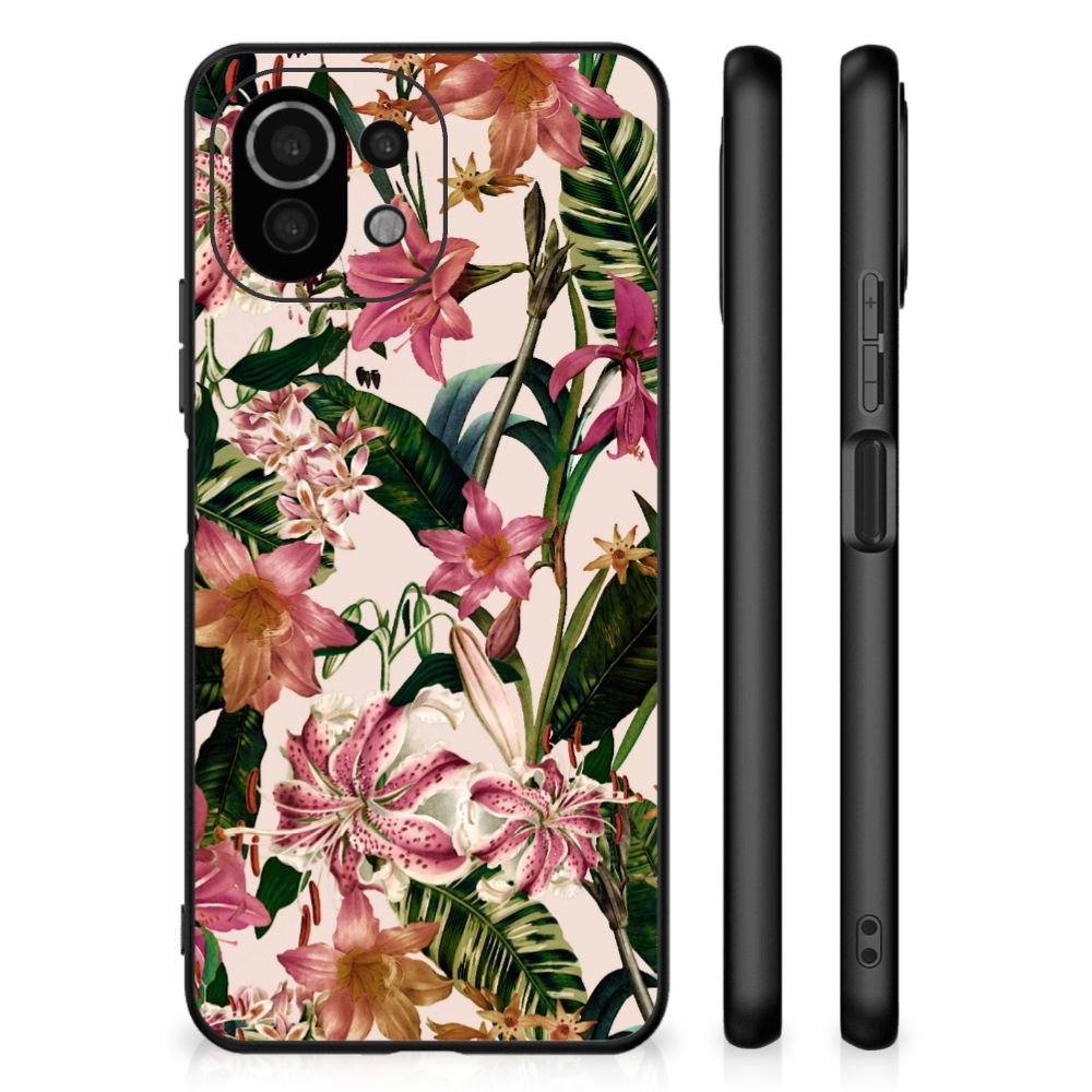 Xiaomi 11 Lite 5G NE | Mi 11 Lite Bloemen Hoesje Flowers B2C Telecom