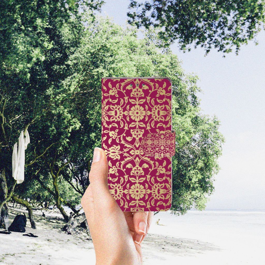 Wallet Case Sony Xperia XZ1 Barok Pink