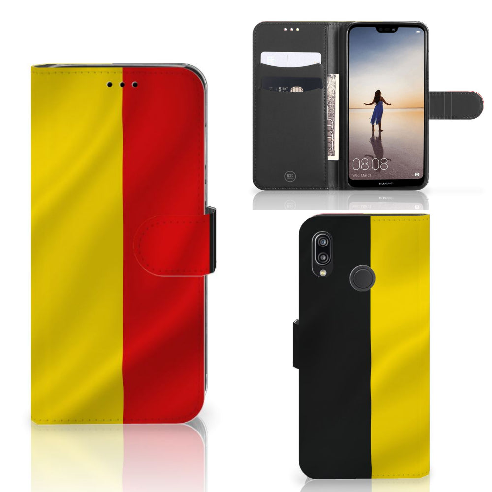 Huawei P20 Lite Bookstyle Case Belgische Vlag