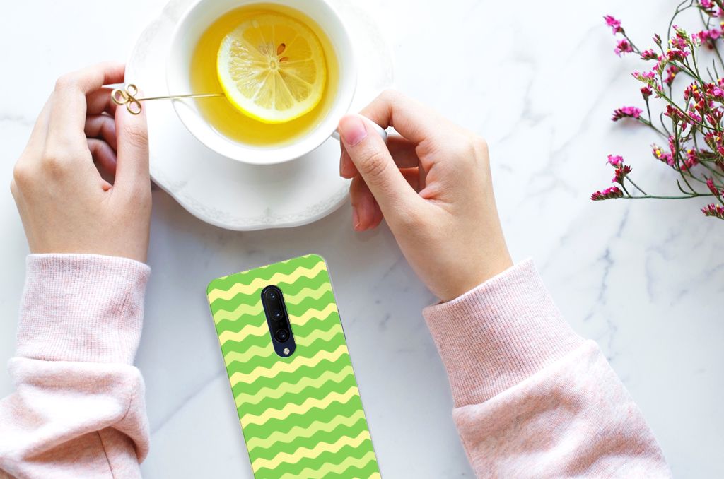 OnePlus 7 Pro TPU bumper Waves Green