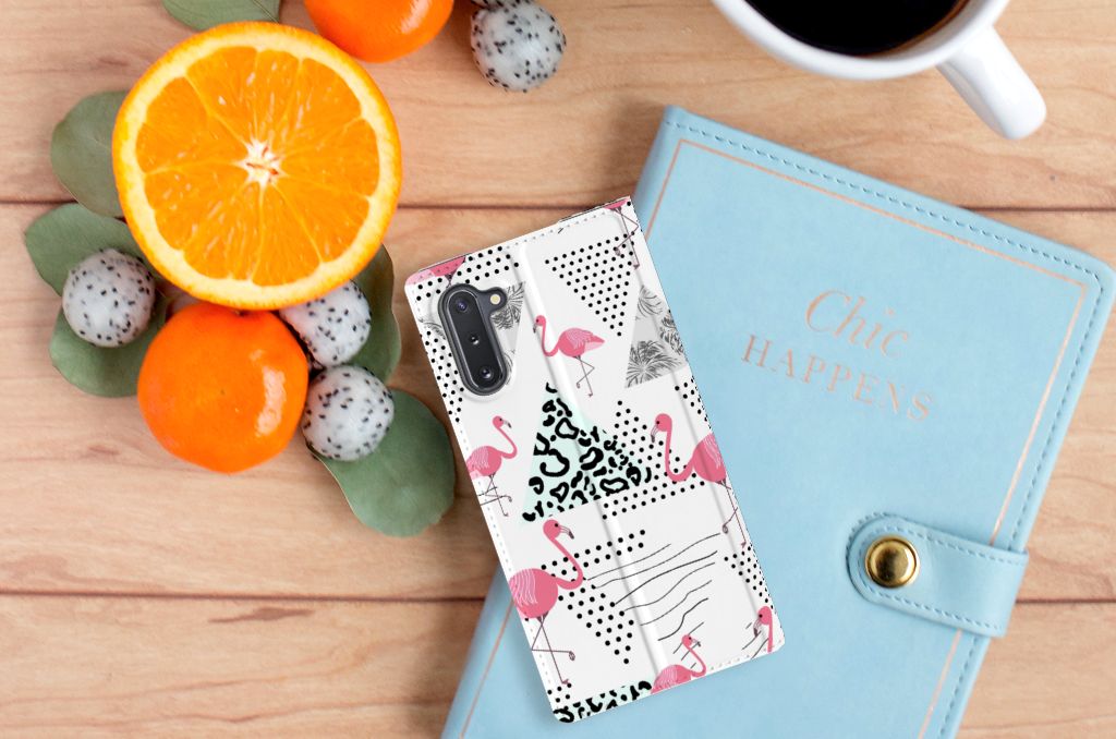 Samsung Galaxy Note 10 Hoesje maken Flamingo Triangle