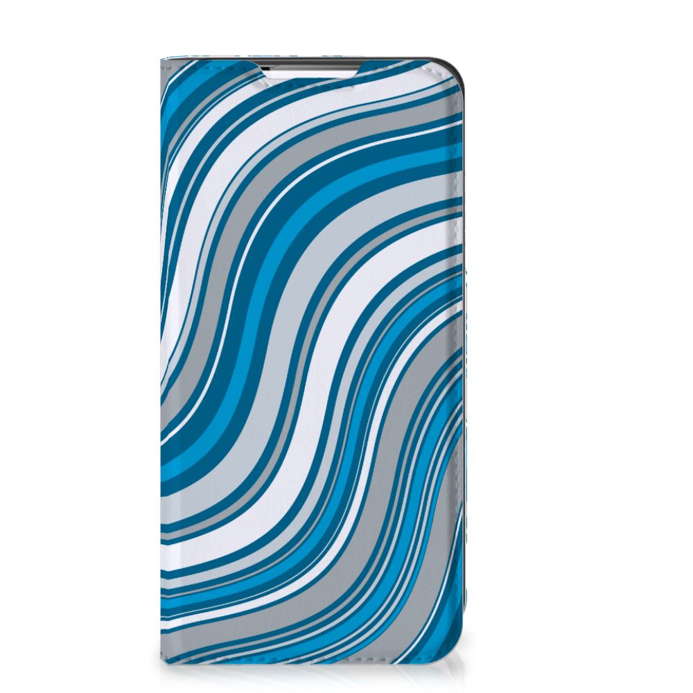 Samsung Galaxy S22 Hoesje met Magneet Waves Blue - B2C Telecom