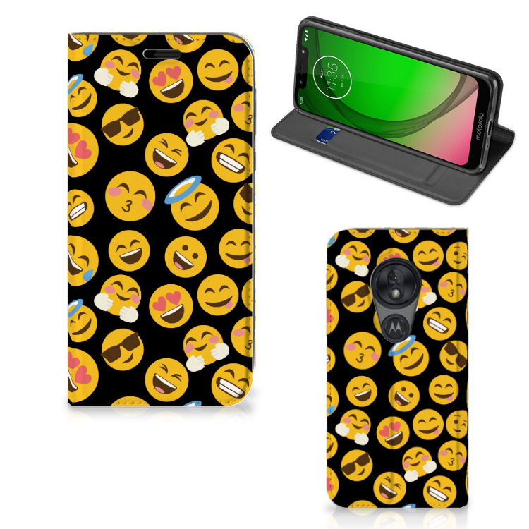 Motorola Moto G7 Play Hoesje met Magneet Emoji - B2C Telecom