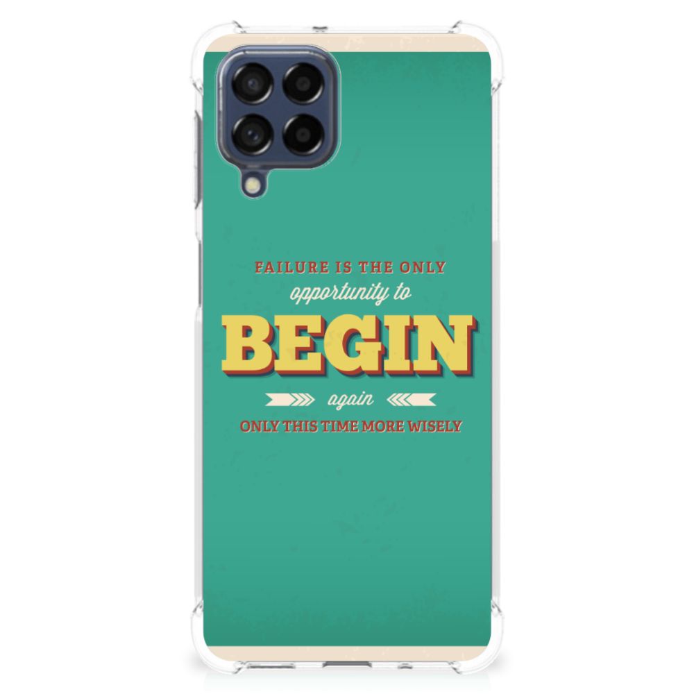 Samsung Galaxy M53 Telefoonhoesje met tekst Quote Begin B2C Telecom