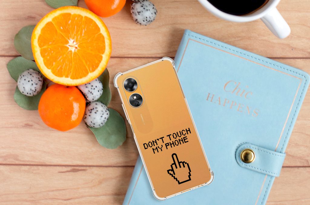 OPPO A17 Anti Shock Case Finger Don't Touch My Phone B2C Telecom